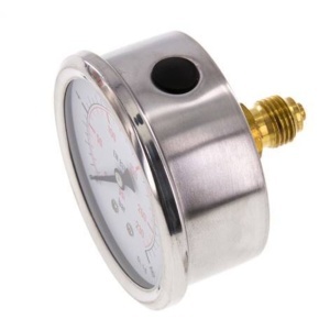 Manometru hidraulic axial cu glicerină D63 G1/4