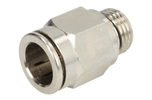 Racord pneumatic Push-In metalic drept cu filet exterior- aer comprimat