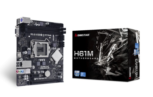 Placa de Baza BIOSTAR H61MV3 7.0 LGA 1155, 2x DDR3, 1x VGA 1x HDMI, 1x PCIE 2.0 x1 1x PCIE 3.0 x16, 4x SATA II 3GB/s, mATX