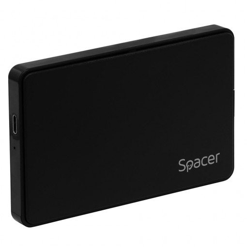 Rack extern HDD/SSD 2.5" Spacer USB-C 3.1 negru