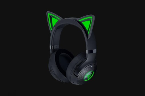 Casti Razer Kraken Kitty V2 Bluetooth 5.2Quartz Edition, interfata USB- A, sensibilitate 92.5 dB SPL / mW @ 1kHz si sensibilitate microfon 42 dBV /Pa, negru