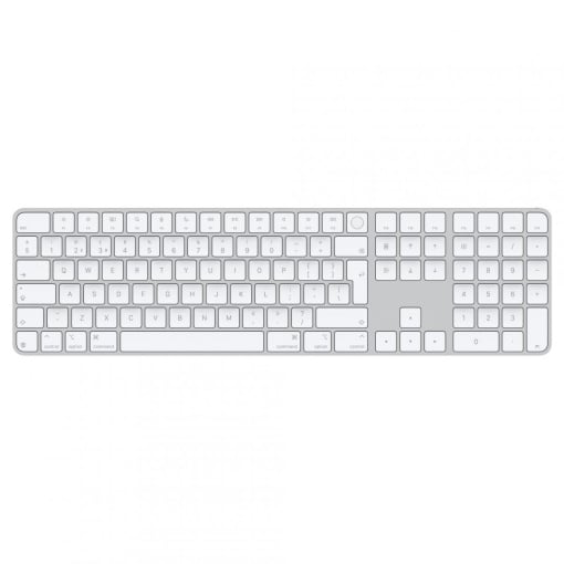 Apple Magic Keyboard (2024) w Touch ID and Numeric Keypad - Romanian - White Keys