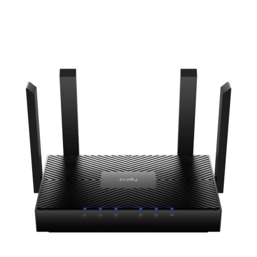 CUDY AX3000 Gigabit Dual Band Wi-Fi 6 Mesh Router, Chipset MT7981BA+MT7976CN+MT7531AE, 802.11ax/ac/a/b/g/n, 2402Mbps at 5GHz + 574Mbps at 2.4GHz, 4 10/100/1000Mbps Ports, 4 x 5dBi fixed antennas, WiFi router/AP/ Repeater/WISP Mode,
