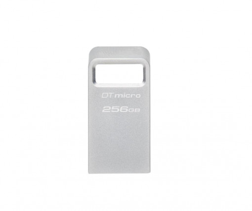 USB Flash Drive Kingston 256GB Data Traveler Micro, USB 3.2 Gen1, Metalic