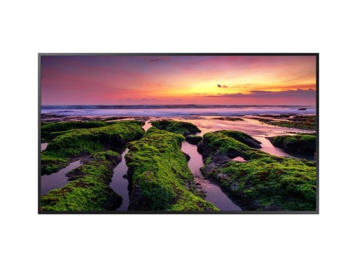 Monitor signage SAMSUNG QB98T, 98", 350nit, 24/7, UHD, mătuire 25%, Tizen 4.0, VXT CMS, stocare 16GB. SmartView+ (4 screens). Conectivitate: WiFi, BT, 1xDVI, 1xDP, 2xHDMI2.0, 2xUSB-A, HDMI Loop out. rama 17.9mm even, dimensiuni 96.5mm. Garantie 3 ani.