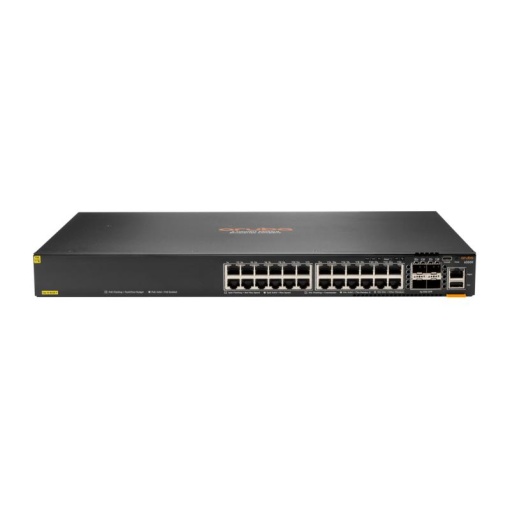 HPE Aruba Networking CX 6300F 24-port 1GbE Class 4 PoE and 4-port SFP56 Switch