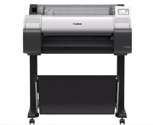 Plotter Canon imagePROGRAF TM-240 24"(610mm), format A1, 5 culori, rezolutie max 2400x1200dpi, memorie 2GB, limbaje de imprimare: HP-GL/2, HP RTL, JPEG (Ver. JFIF 1.02), CALS G4 (submission via FTP only)), display LCD 4.3", interfata: USB 2.0,