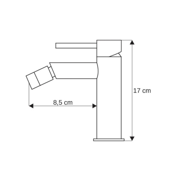 Baterie bideu PRO HELIA 4725-P, Crom, perlator - Img 2