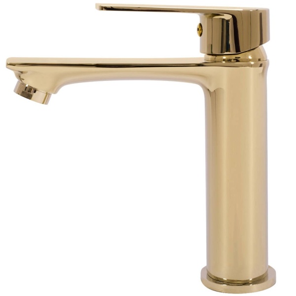 Baterie lavoar REA MAYSON Low, Inaltime 16.5cm, finisaj Auriu - Img 2