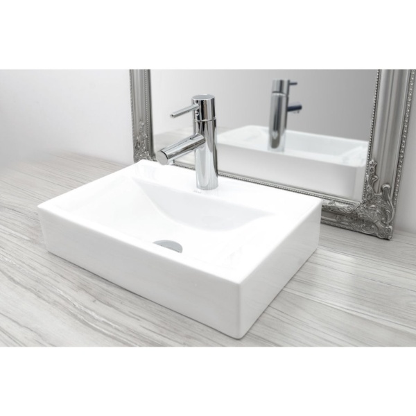 Baterie lavoar REA TESS Low Chrome LOW, Inaltime 18cm, finisaj Crom - Img 8