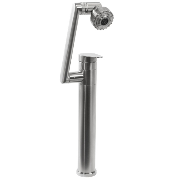 Baterie pentru baie Rea PACO Nickel Brush INOX High - Img 4