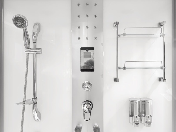 Cabina de dus cu cada Spa cu hidromasaj 165X85X220 cm alb - Img 5