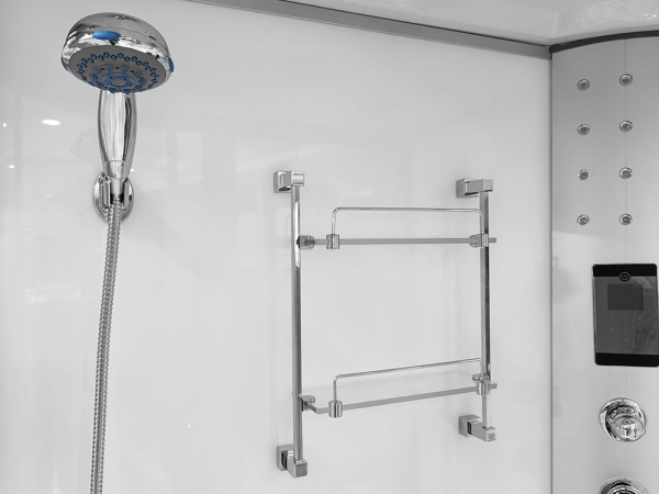 Cabina de dus cu hidromasaj MO-09914 cu sauna inclusa, Dispunere pe Stanga , 120X85 cm, Alb - Img 10