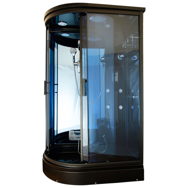 Cabina de dus cu Hidromasaj si Functie Sauna cu Abur MO-02188BS montaj pe stanga 120X88X220CM - Img 2