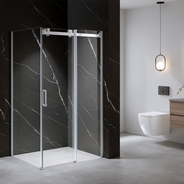 Cabina de dus KZ202C Dreptunghiulara 120x90cm, Design Modern, Culoare Alb - Img 3