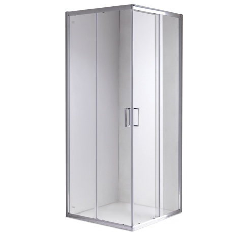 Cabina de dus patrata cu cadita inclusa KZ93A/ST02A CROM/ALB 80x80 - Img 4
