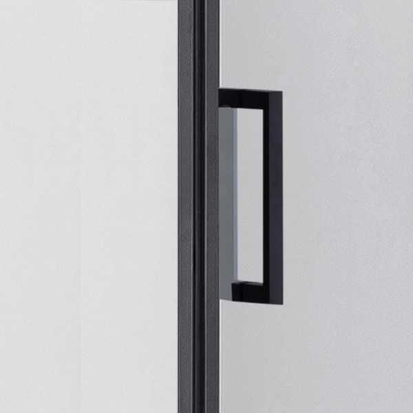 Cabina de dus Patrata KZ1390B, Dimensiune 90x90cm, Culoare Negru+Cada de dus RIKO neagra - Img 6