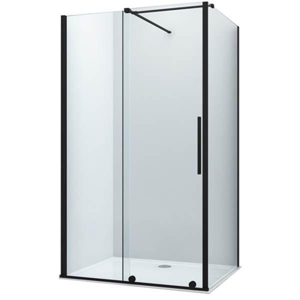 Cabina de dus PRO ERA ODEA BLACK Dimensiuni La Alegere, Sticla Securizata 8 Mm, Inaltime 195 Cm - Img 2