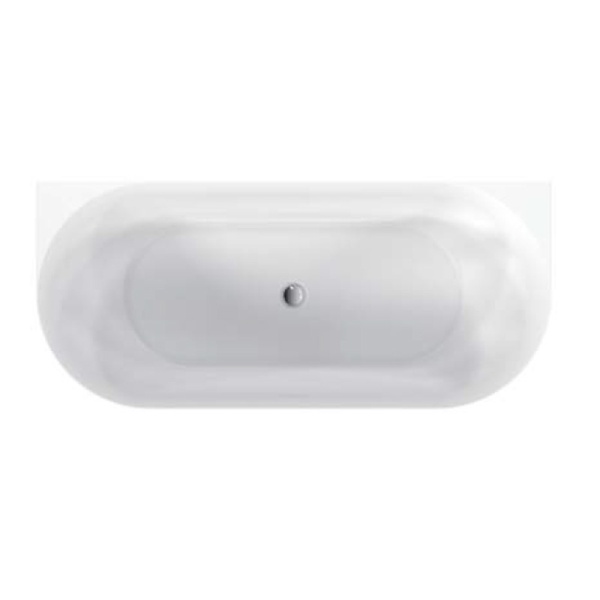 Cad?? freestanding Florida, Beatrice Slim , semi-oval??, cu instala??ie complet??, culaore alb, dimensiune 170x80cm - Img 2