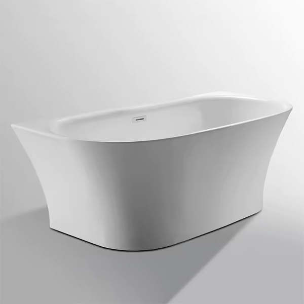 Cada De Baie 170x80x61cm, Design Modern , Montaj pe Perete , Culoare Alb - Img 3