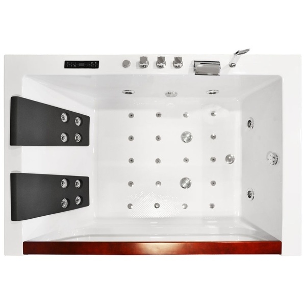 Cada de baie cu hidromasaj si incalzitor 180x120 cm, Design modern, Functii Premium - Img 2