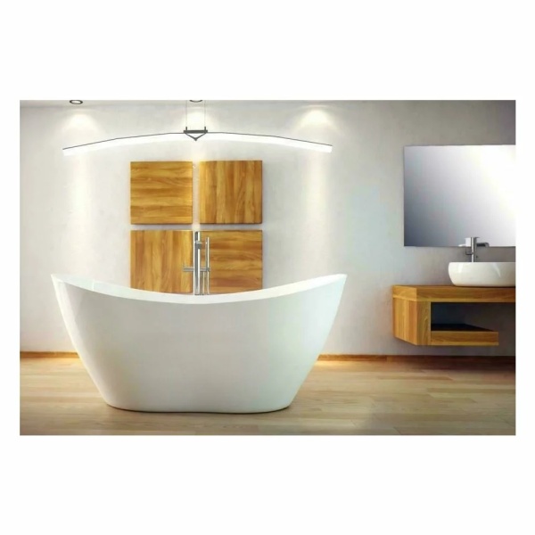 Cada de baie freestanding Besco Viya 160x70 , Culoare alb - Img 3