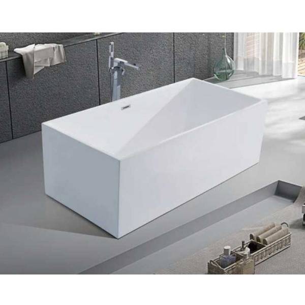 Cada de baie Santa 507C 170x75 , Culoare Alb , Deversor Cromat - Img 9