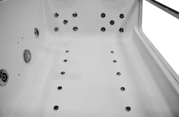 Cada de baie spa cu hidromasaj pentru 2 persoane 176X121X61CM alba - Img 7