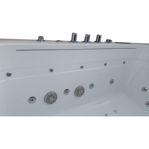 Cada de baie TUGELA 913, Cu hidromasaj 170x130cm, Culoare Alb/negru - Img 12