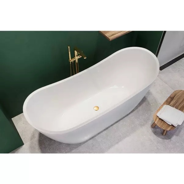 Cada freestanding Cersanit Zen 182x71 cm alb lucios - Img 5
