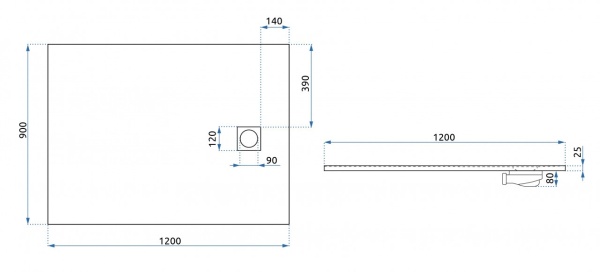 Cadita de du?? REA Magnum Black, Dimensiuni 120x90 cm - Img 6