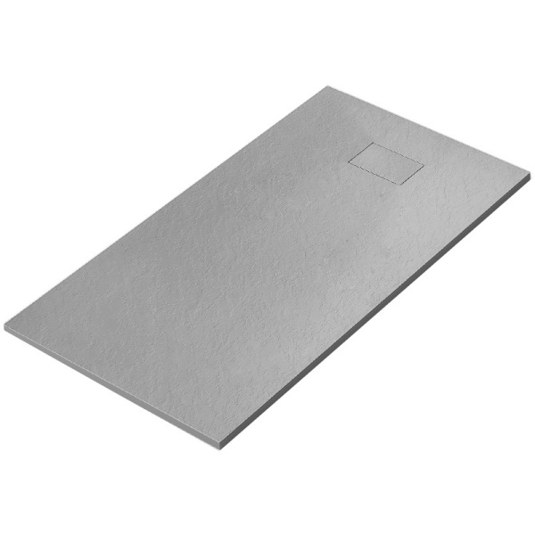 Cadita de dus dreptunghiulara slim imitatie piatra Juko 130 x 80 cm gri - Img 11