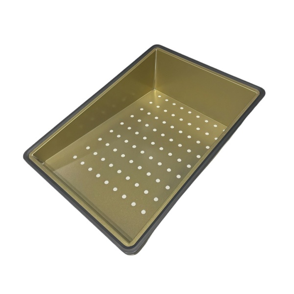 Chiuveta de bucatarie Costa Gold cu o singura cuva si cascada multifunctionala, dimensiune 75x46 cm - Img 5