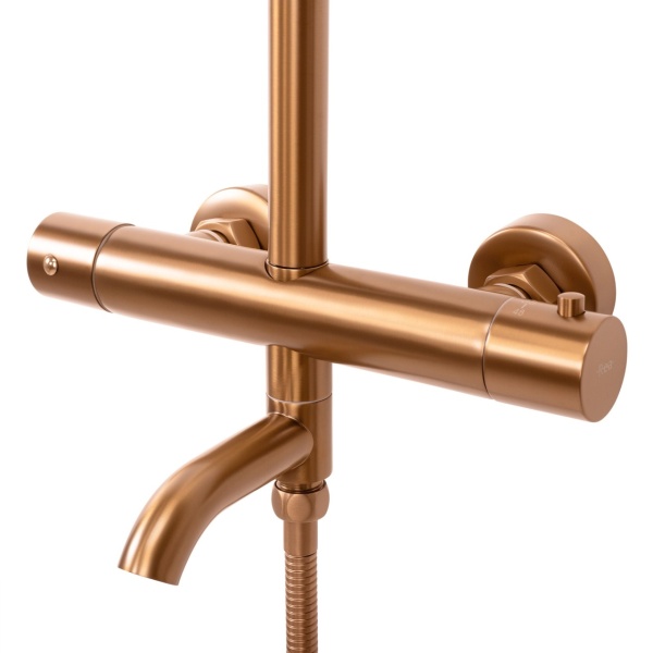 Coloana de dus cu termostat REA Lungo Copper Brush - Img 3