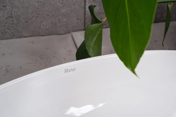 Lavoar ceramic pentru blat REA Maya, Culoare Alb - Img 2