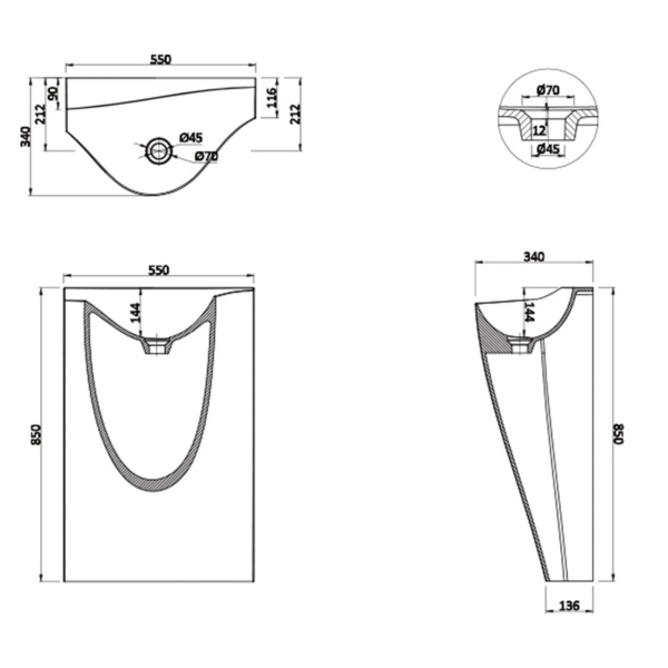 Lavoar independent Swiss Liniger-APOLLO, Dimensiune 55x34x85cm - Img 11