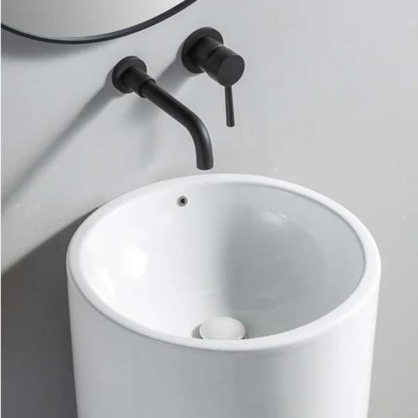 Lavoar LINCOLN Montaj freestanding culoare alb - Img 2