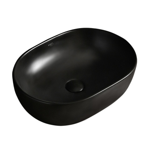 Lavoar pe blat, Neo, Material Ceramica, Negru Mat, Dimensiune 48x34.5x13.5 cm - Img 8