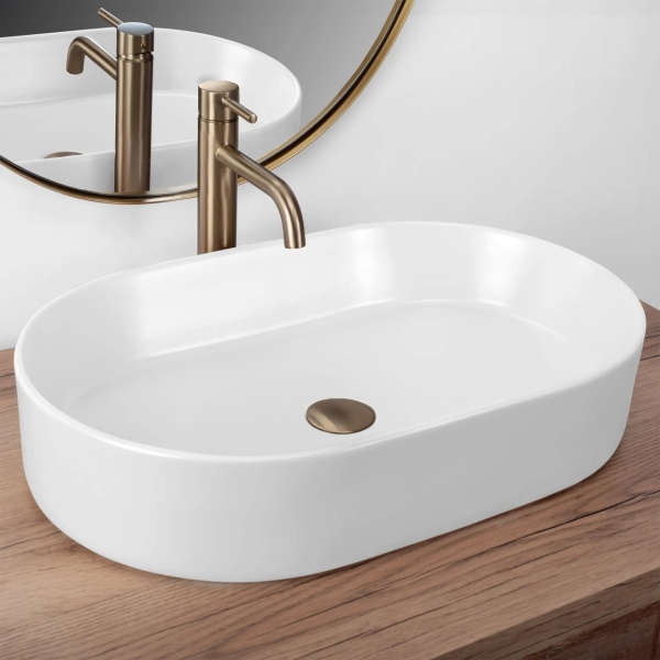 Lavoar pe blat Rea NADIA 60 WHITE MATT - Img 6