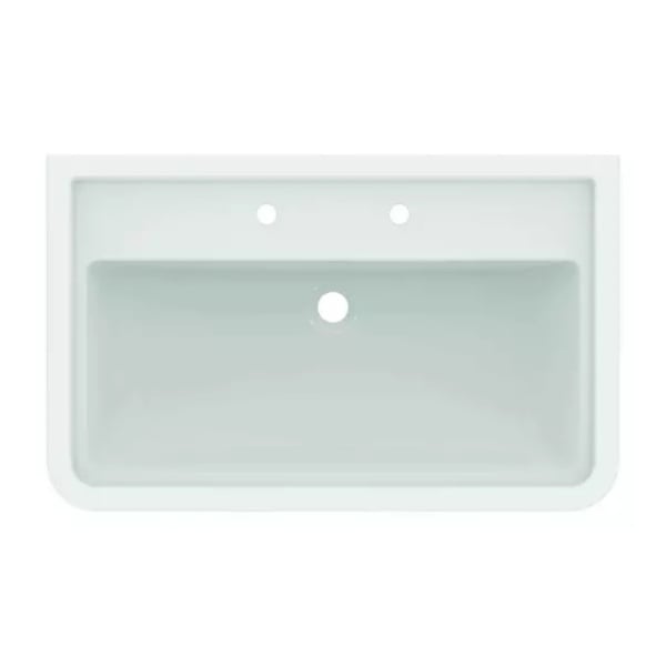 Lavoar pe mobilier Ideal Standard Atelier Calla alb lucios 87 cm cu 2 orificii baterie - Img 4