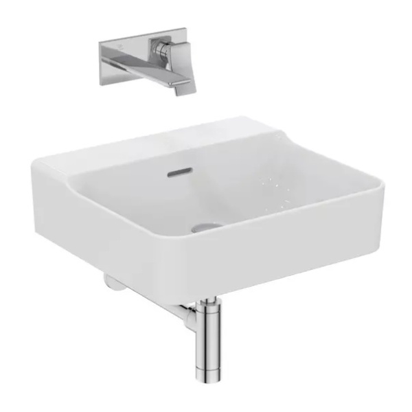 Lavoar suspendat Ideal Standard Atelier Conca 50 cm alb mat - Img 2