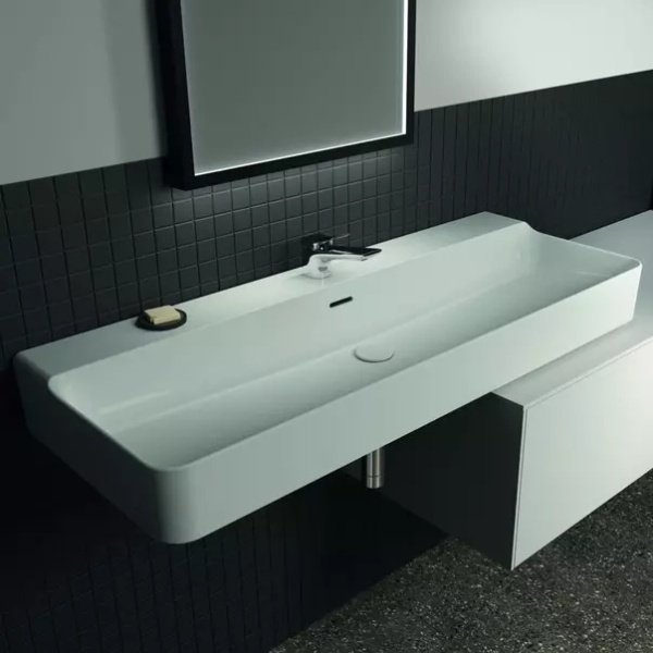 Lavoar suspendat Ideal Standard Atelier Conca 80 cm alb lucios - Img 8