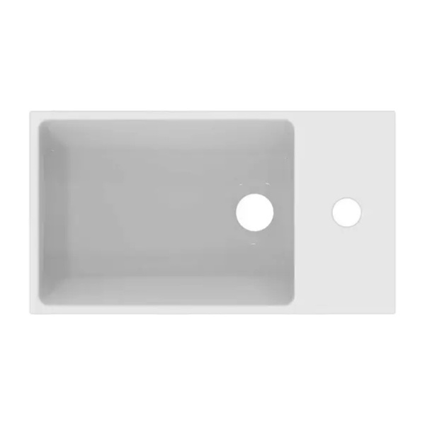 Lavoar suspendat Ideal Standard Atelier Extra 45 cm alb lucios cu orificiu baterie si preaplin dreapta - Img 4