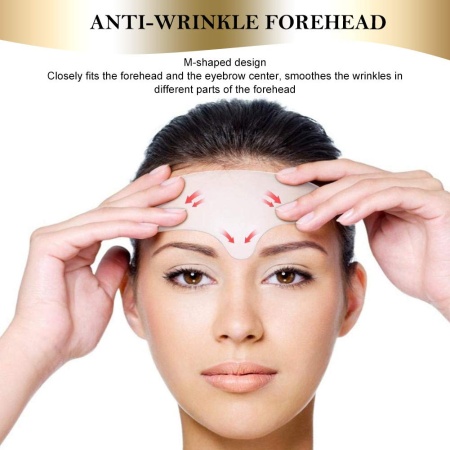 Masca antirid reutilizabila Antiaging REFINE pentru zona fruntii, Forehead Pad Anti Wrinkle, din silicon medical, antiinflamator si hidratant - Img 3