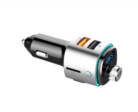 Modulator FM, Bluetooth CHT USB incarcare rapida 3.0, Port muzica USB, Slot Card microSD, Port incarcare telefon, Handsfree Car Kit Transmitator FM - Img 3