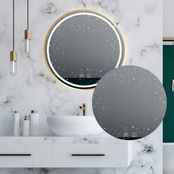 Oglinda led 80 CM MMJ Brush Gold - Img 7