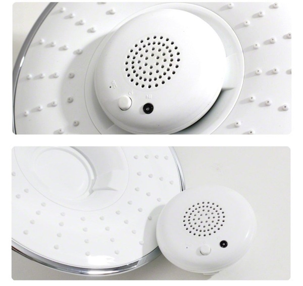 Palarie de Dus 20 X 20 cm si Boxa Portabila de Dus, Rezistenta la apa, Hands-Free, Bluetooth - Img 2