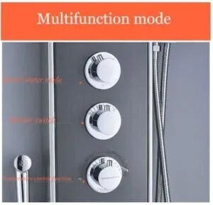 Panel de dus PRO 19,multifunctional,cu led,negru,ecran digital,efect de ploaie,jeturi spa - Img 3