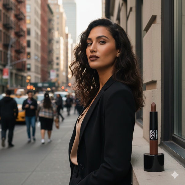 Ruj si creion de buze CTZN, Nudiversal Lip Duo, rezistent la apa, cu unt de mango salbatic, Stockholm - Img 4