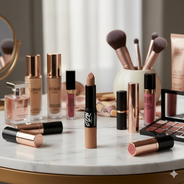 Ruj si creion de buze CTZN, Nudiversal Lip Duo, rezistent la apa, cu unt de mango salbatic, Cannes - Img 4